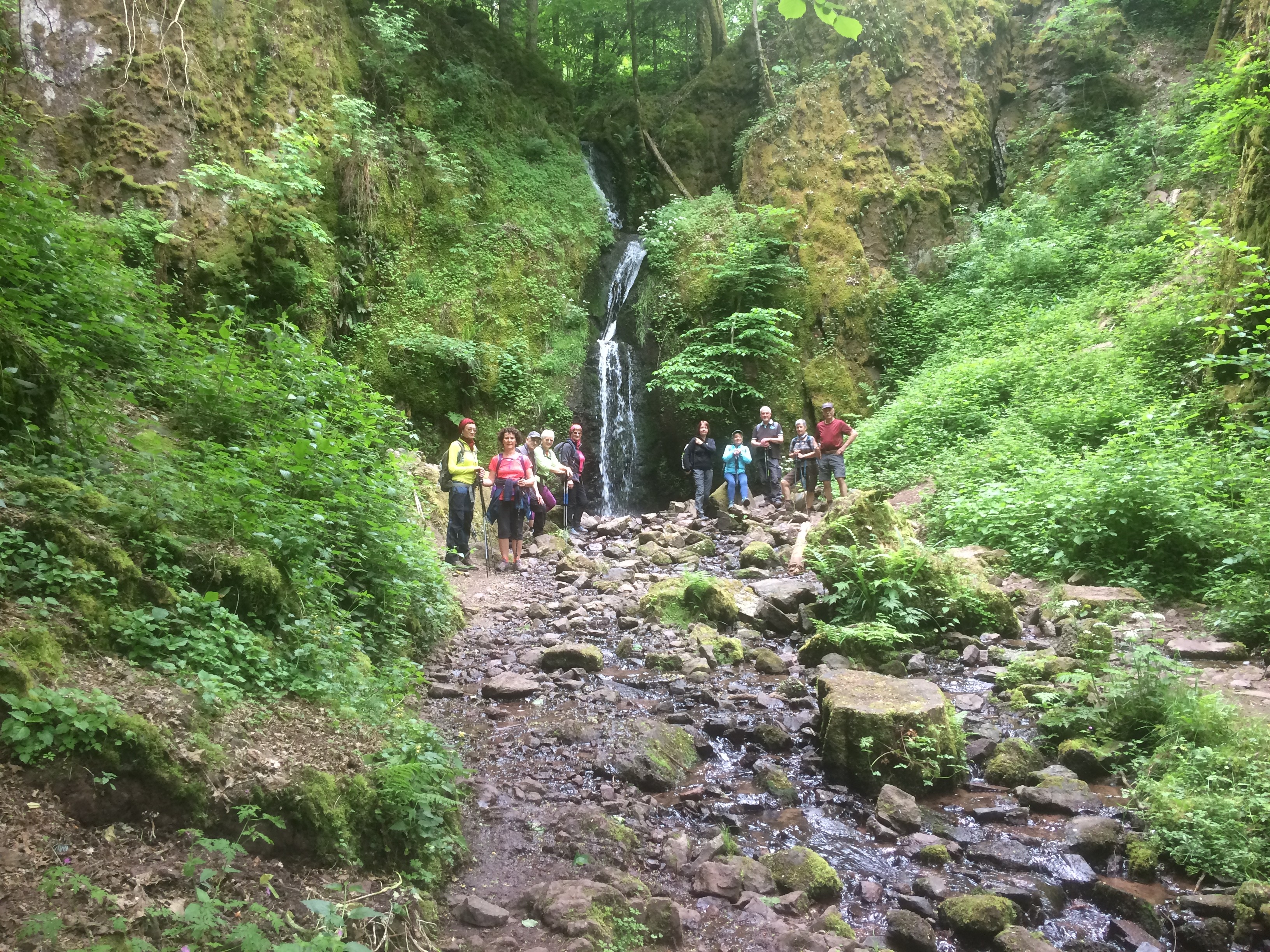 ...et le groupe à la cascade de Soultzbach