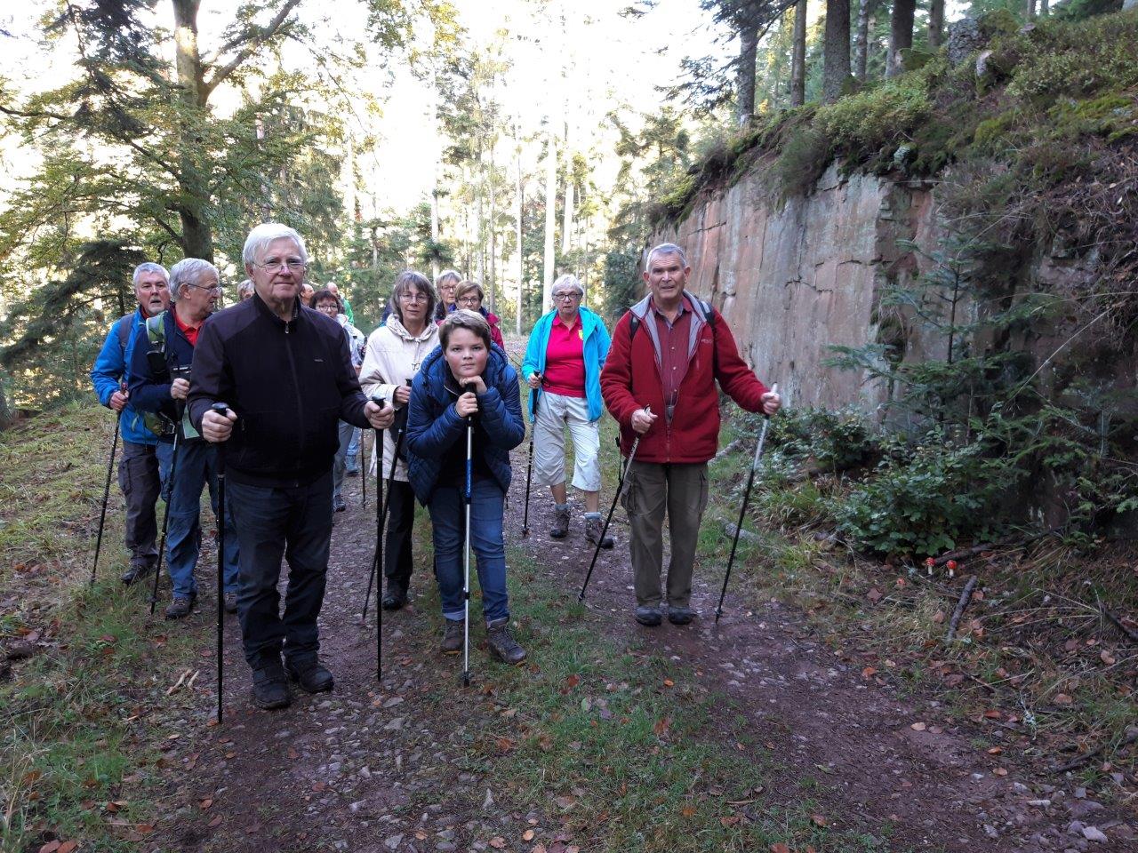 Première montée de la journée vers le petit Ringelstein