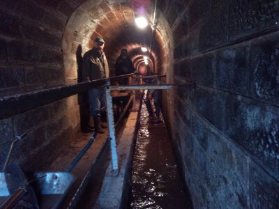 Désensablage du tunnel à Arzviller