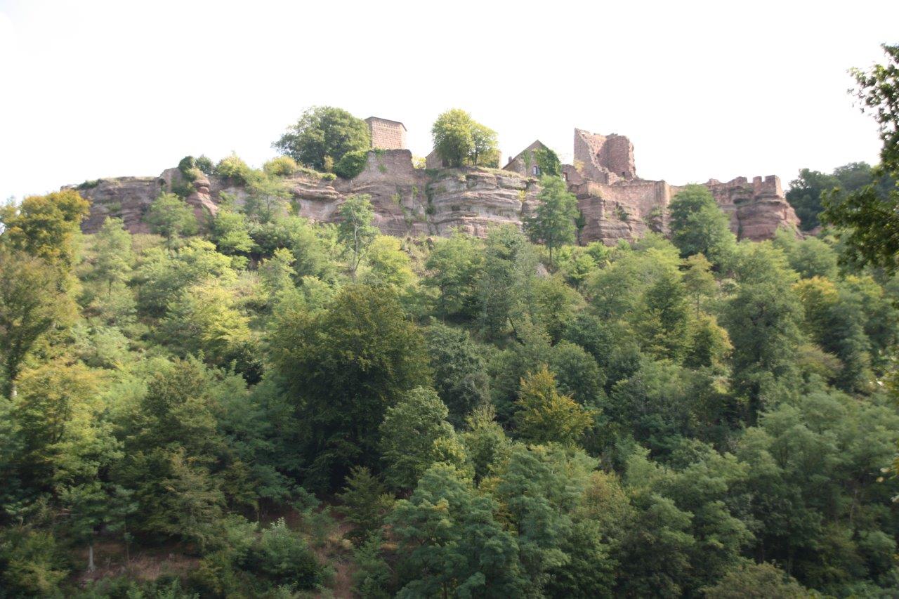 Vue sur le château de Lutzelbourg