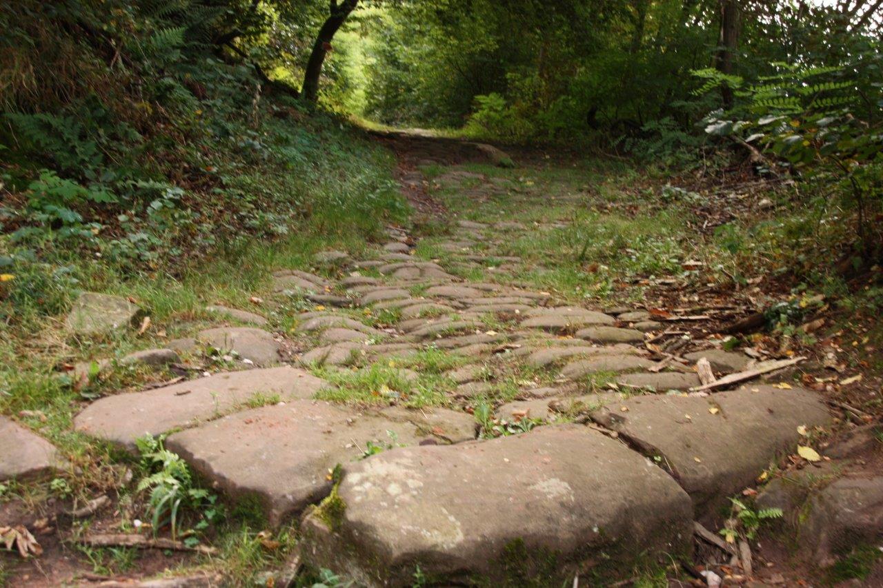 Ancienne route pavée menant à Hultehouse