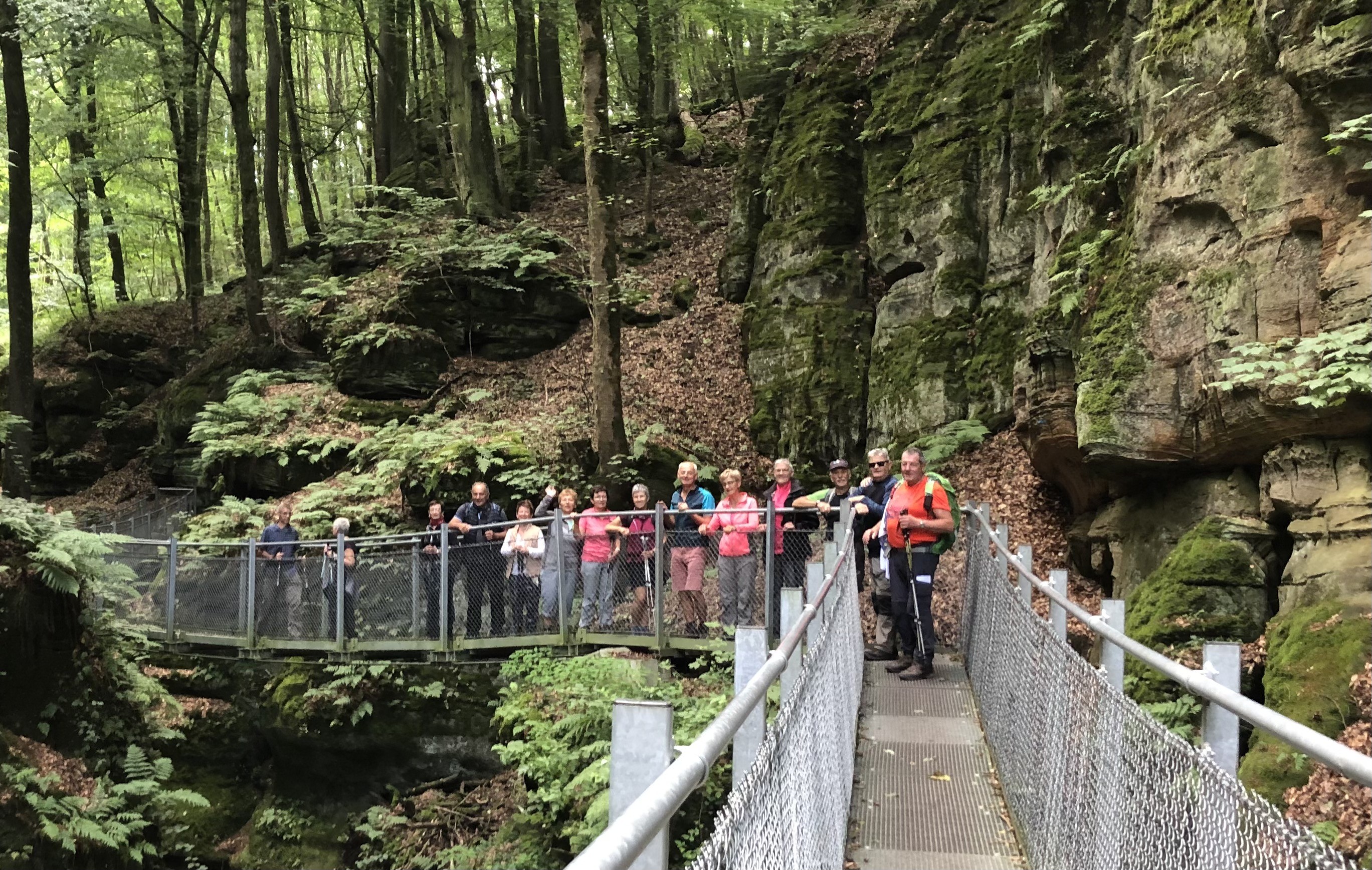 Pont suspendu au Mullerthal