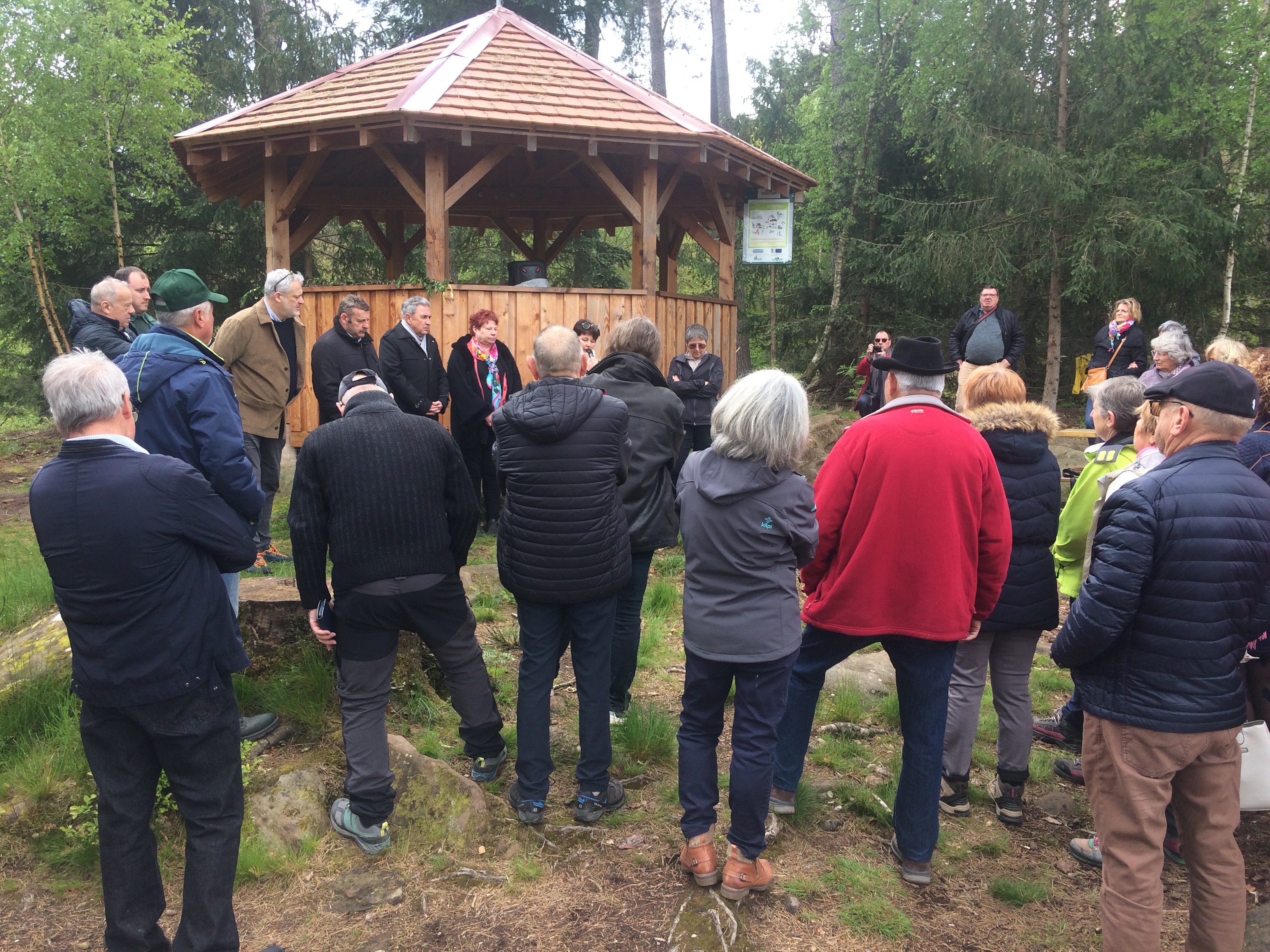 Inauguration de la gloriette