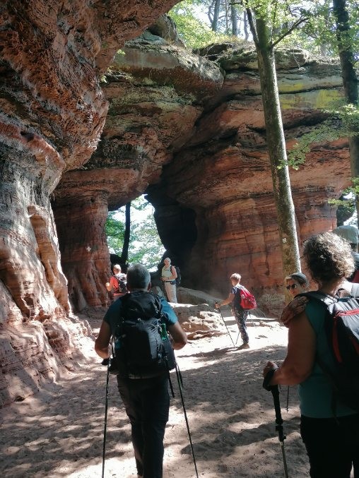 La traversée du rocher de l'Altschlossfelsen