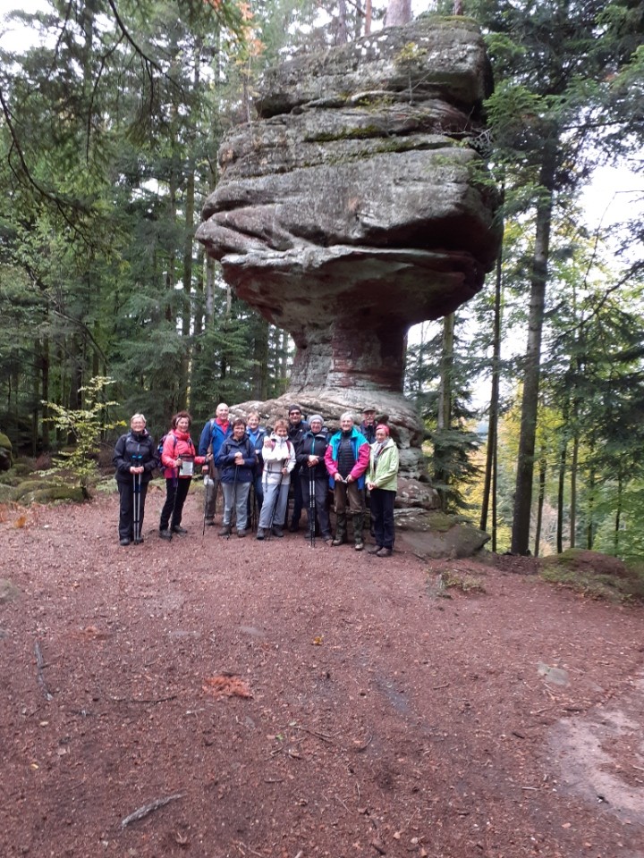 Le groupe au rocher du calice