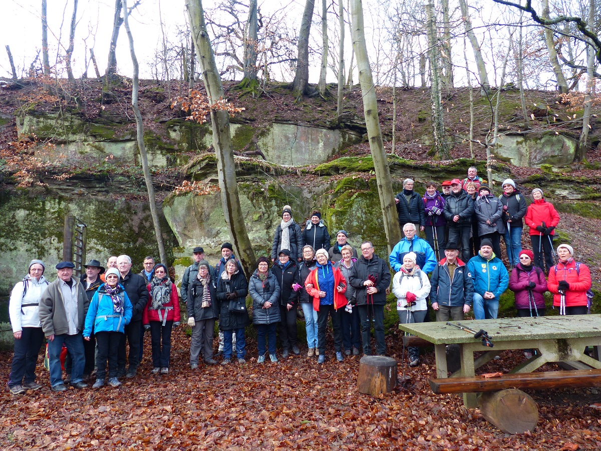 Le groupe de marcheurs