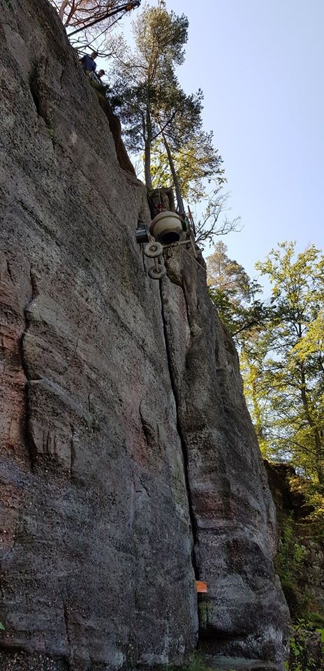 Par la voie des airs au rocher du petit moulin