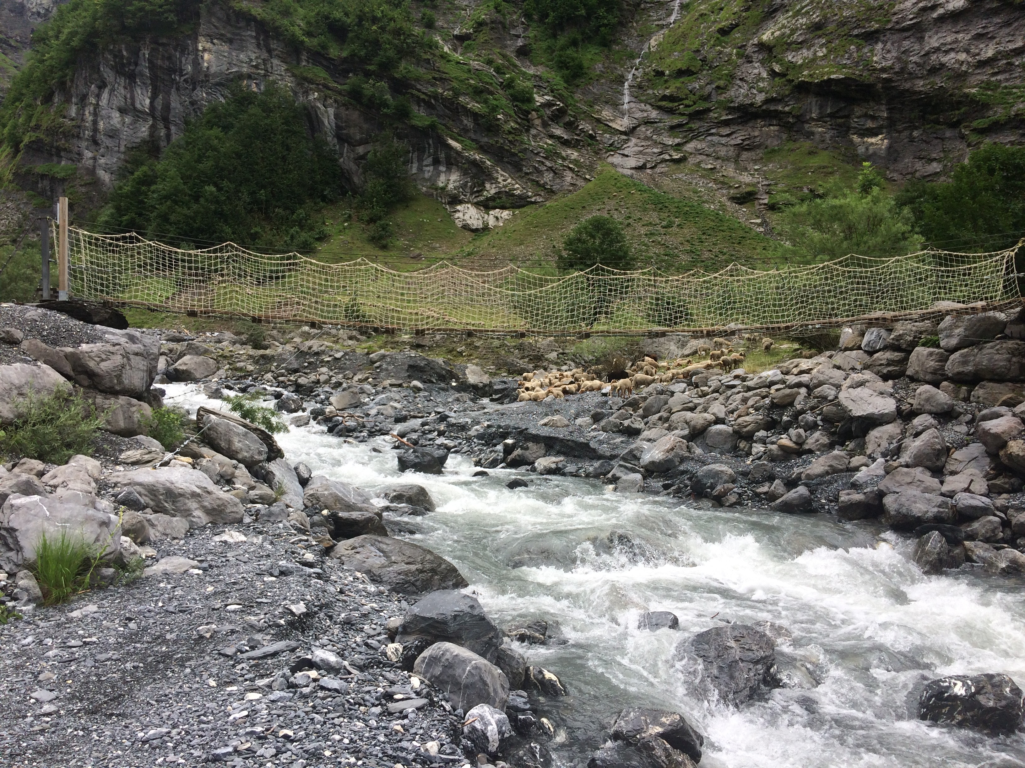 Passerelle du fond de la Combe à 1060 m