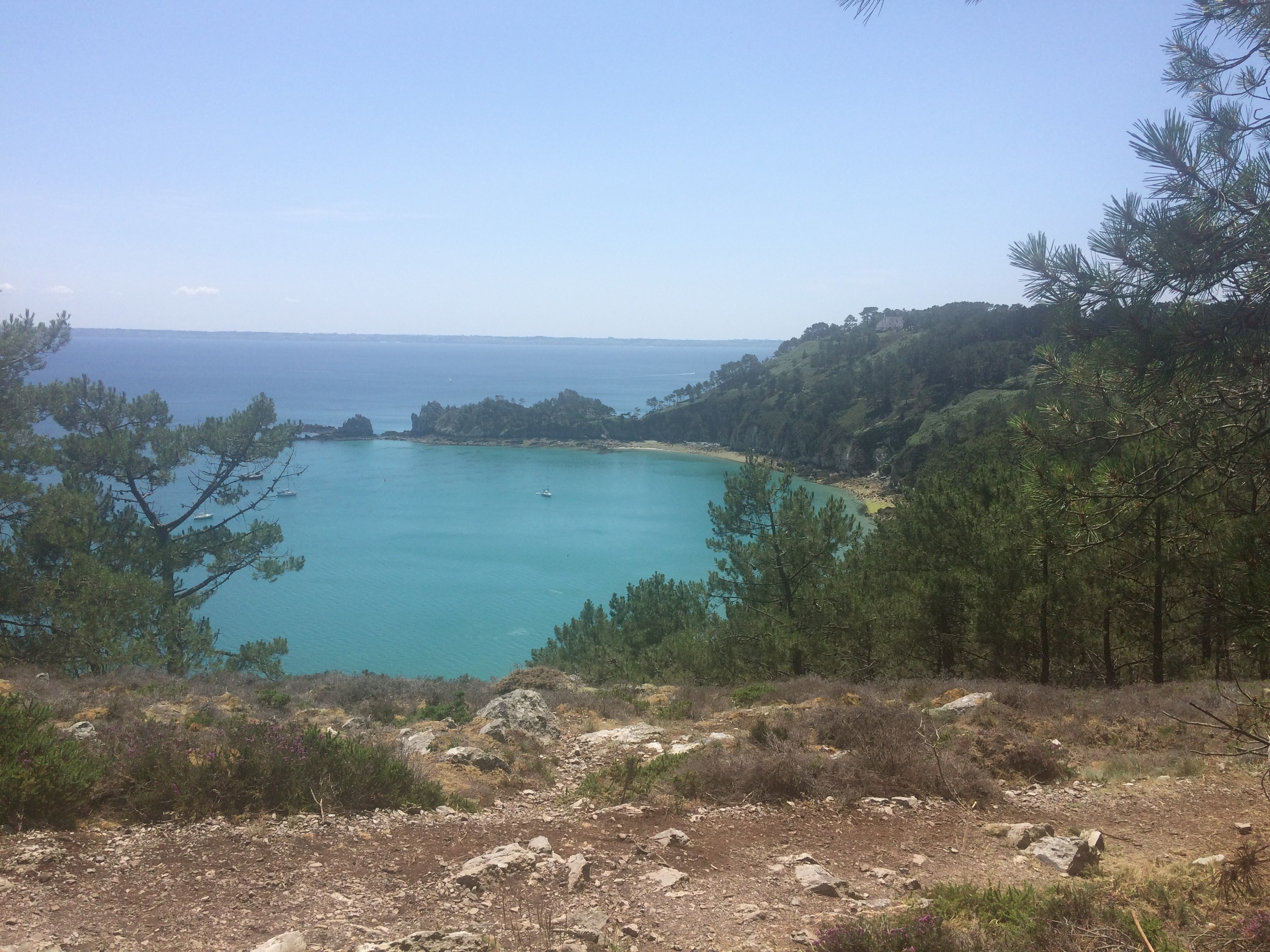 Plage de l'île vierge au cap de la Chèvre