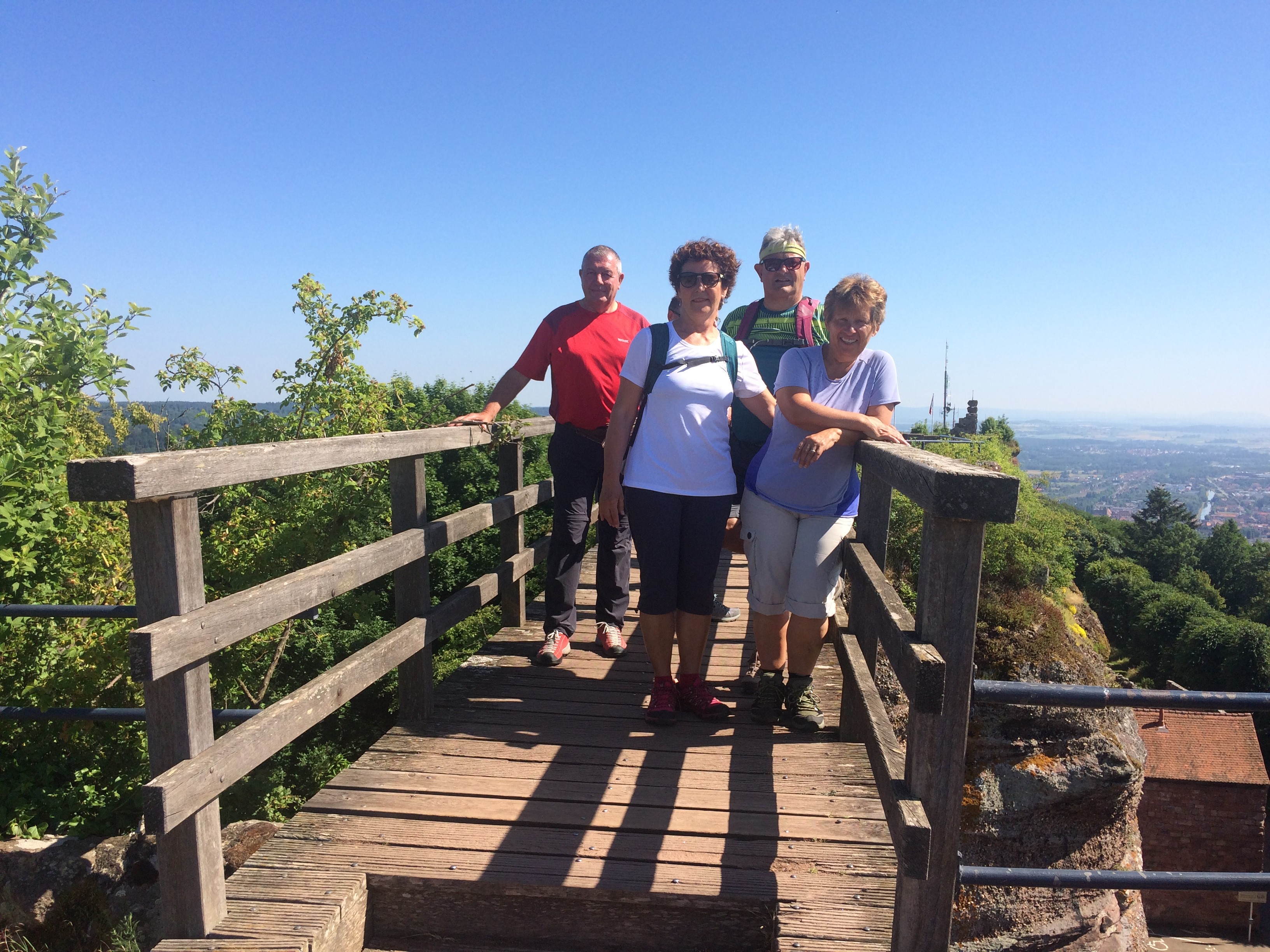 Sur le pont du diable au Haut Barr à Saverne