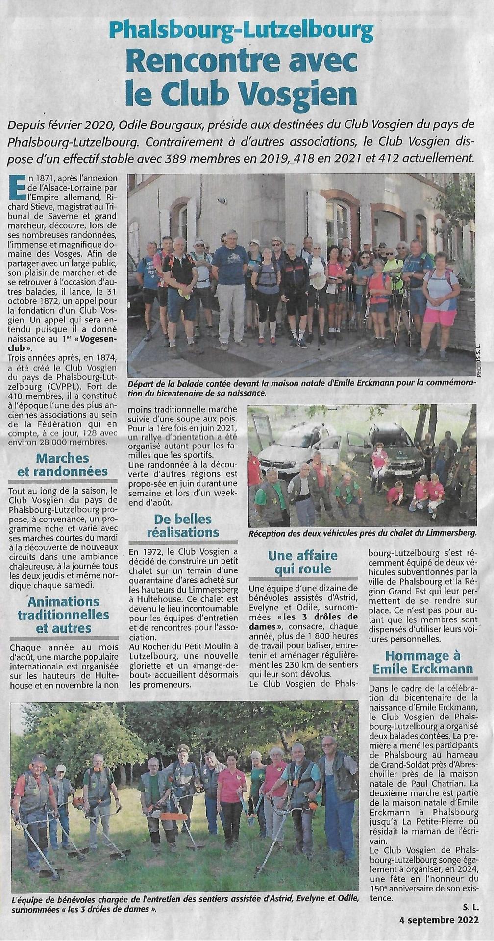 Ami hebdo 4 septembre 2022