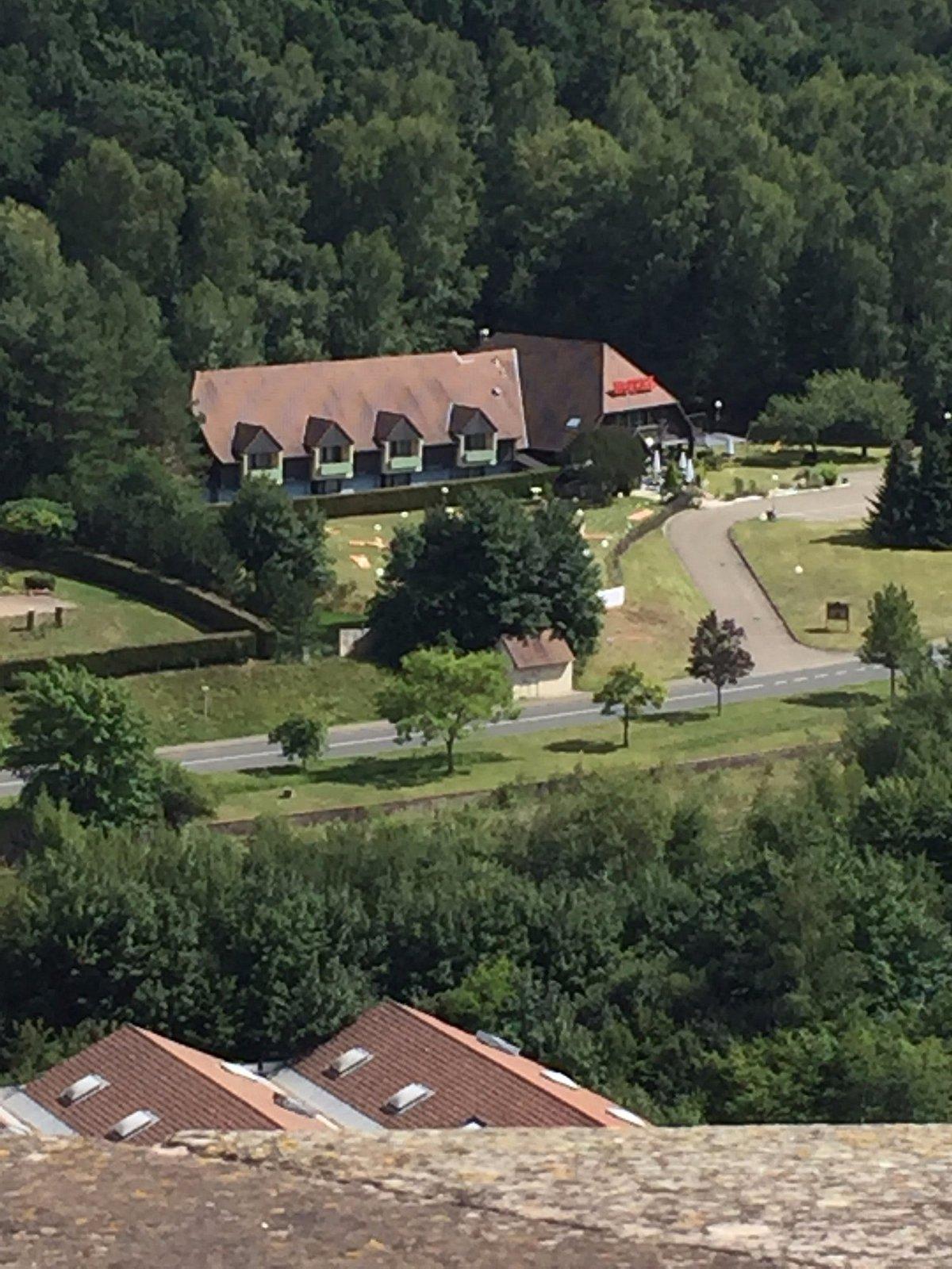 Vue aerienne de l hotel restaurant le relais des chateaux forts de bitche